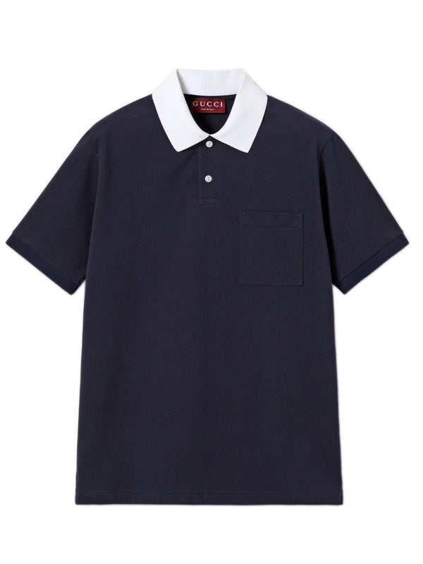Polo in piquet di cotone stretch