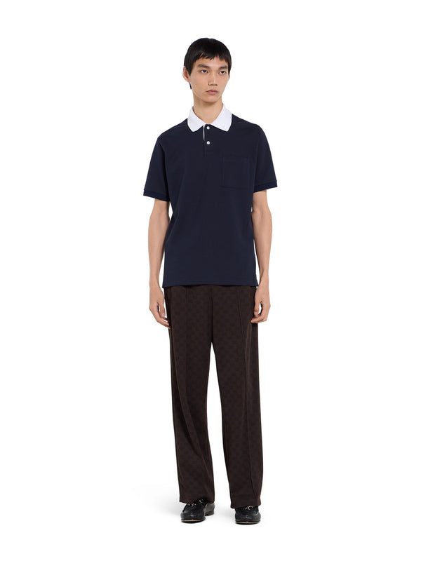 Polo in piquet di cotone stretch