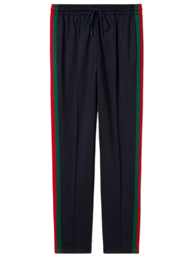Technical jersey sportswear trousers with Web