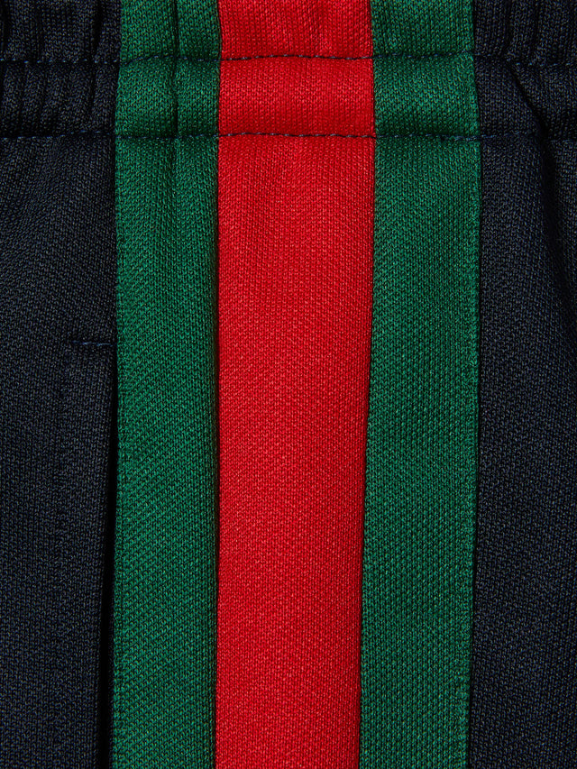 Technical jersey sportswear trousers with Web