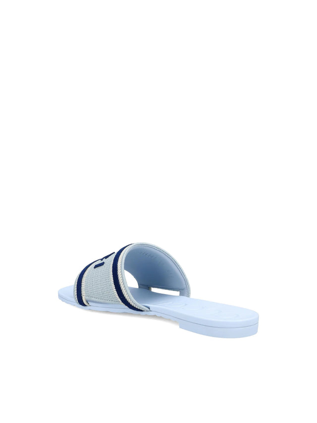 Slide sandal with logo