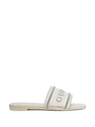 Slide sandal with logo