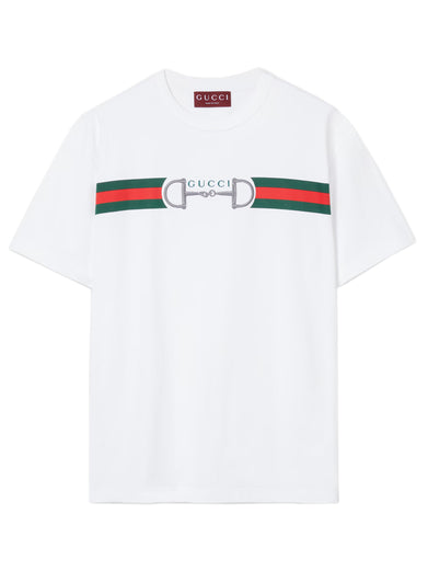 Cotton jersey T-shirt with embroidery