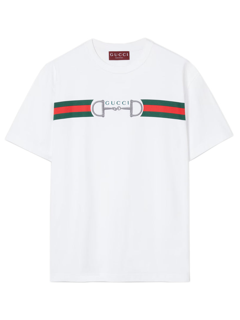 Cotton jersey T-shirt with embroidery