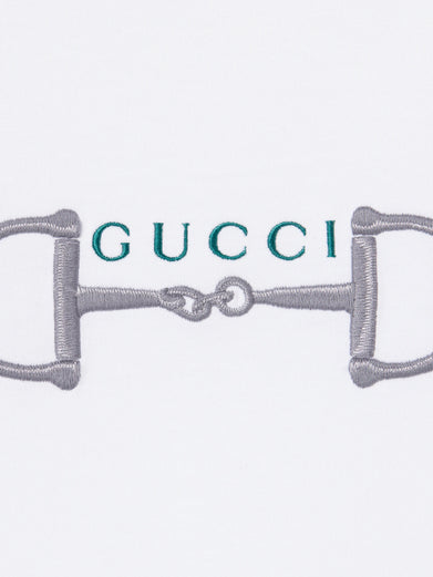 Cotton jersey T-shirt with embroidery