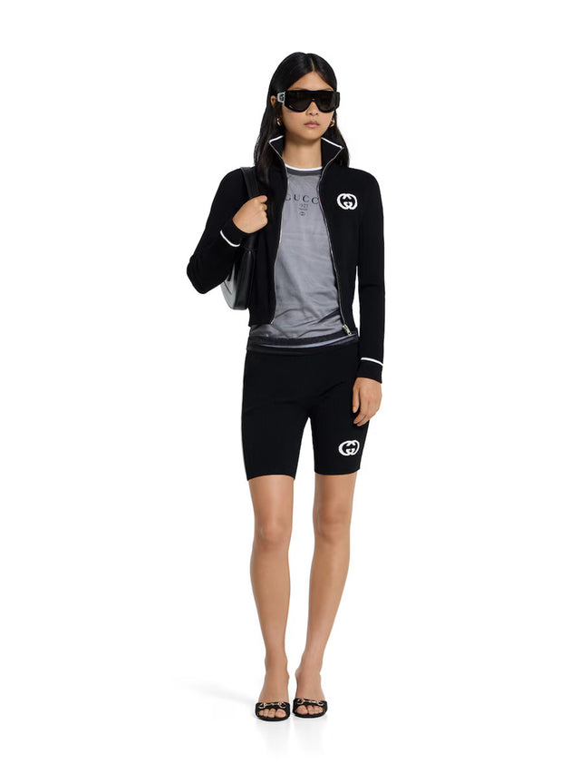 Double layered jersey T-shirt with print