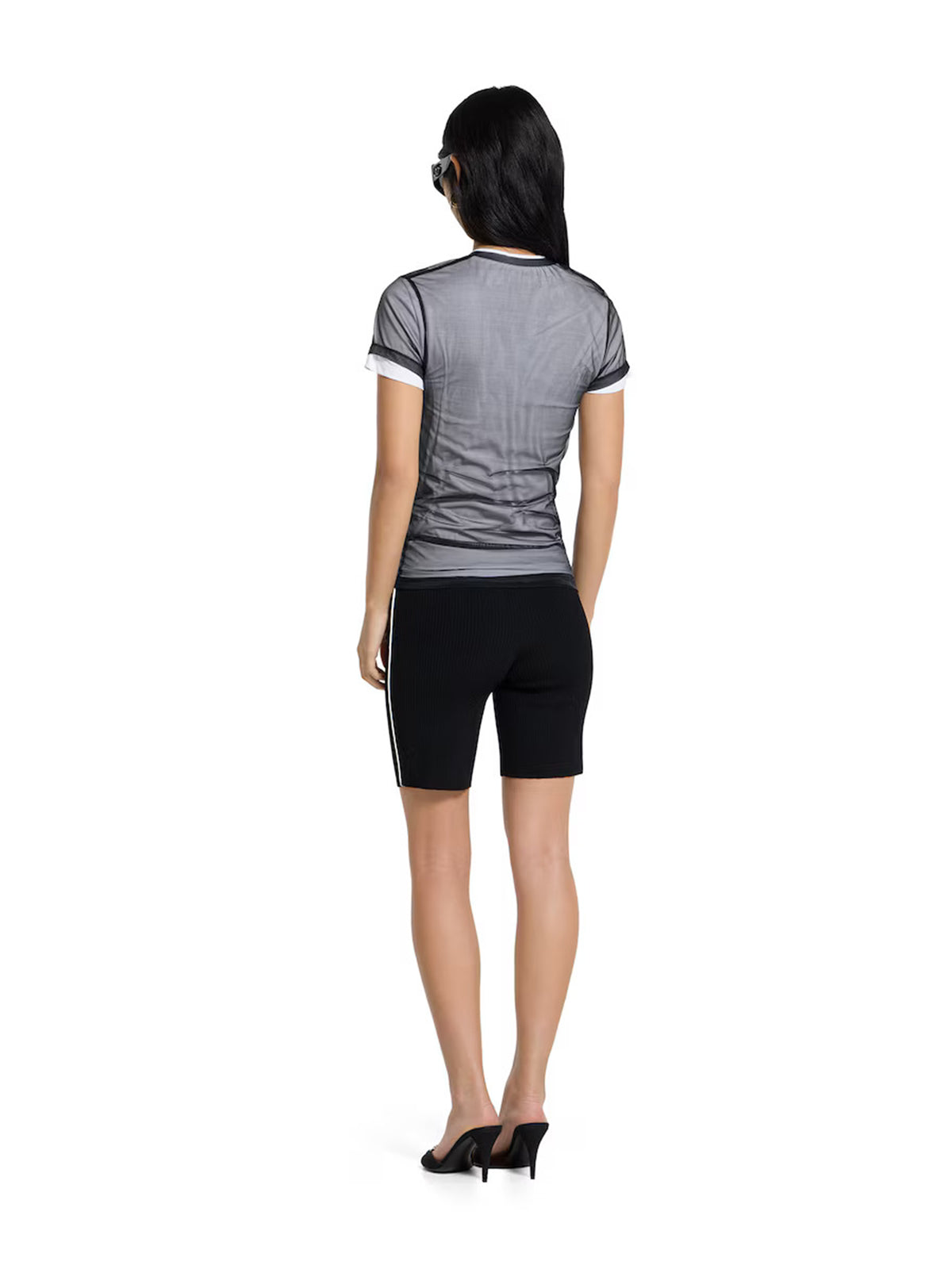 Double layered jersey T-shirt with print