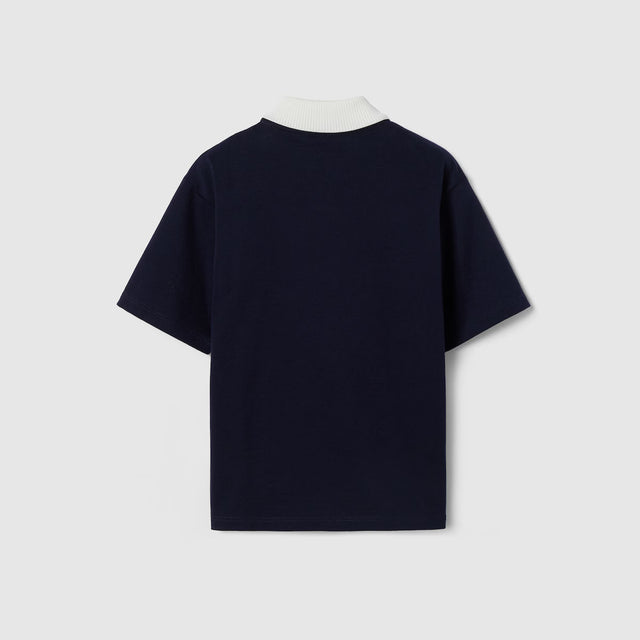 Polo shirt with web