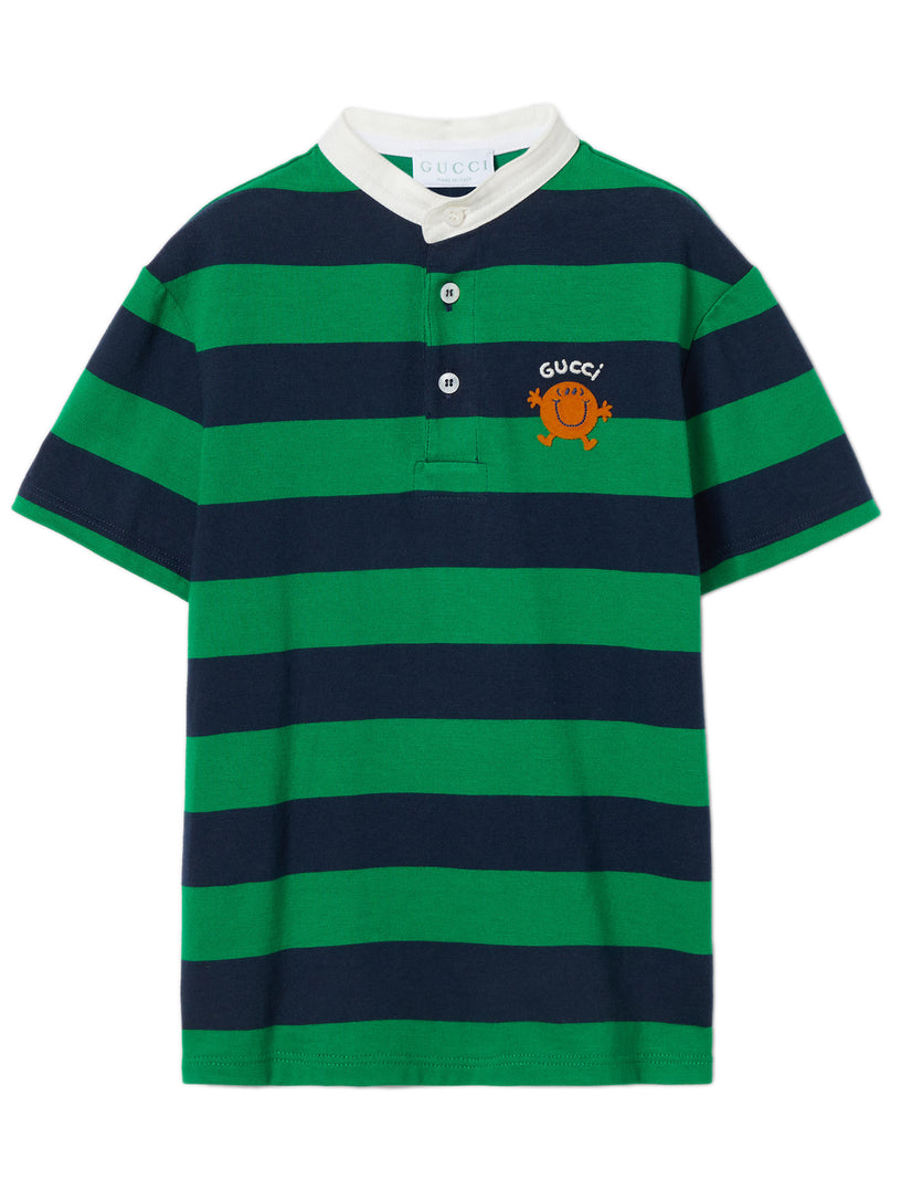 Striped polo shirt