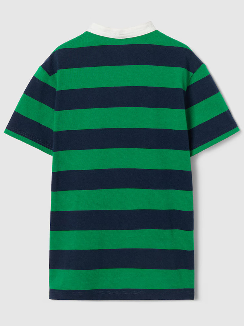 Striped polo shirt