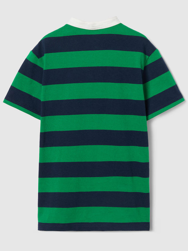 Striped polo shirt