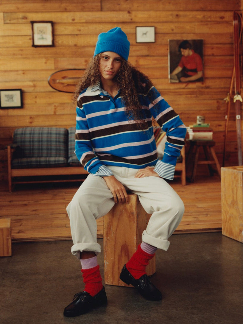 Cropped Stripe Rugby