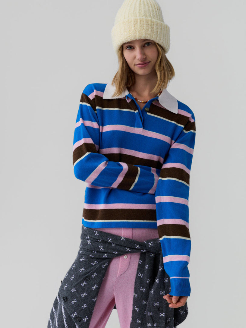 Cropped Stripe Rugby