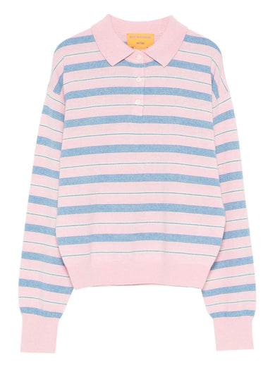 Collegiate stripe polo