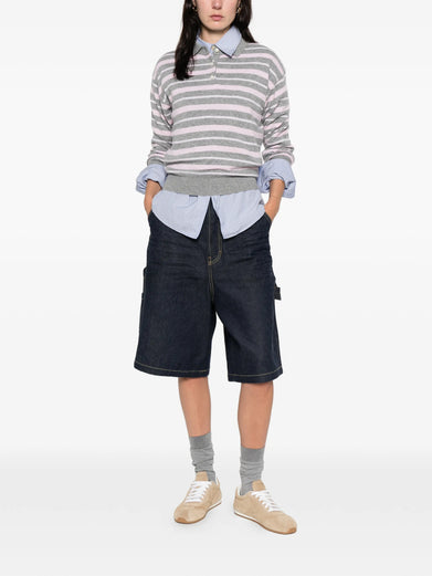 Collegiate stripe polo