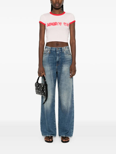 'Kenzo Words' cropped cotton t-shirt