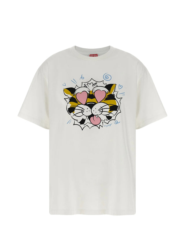 'Kenzo Wild Tiger' loose cotton t-shirt