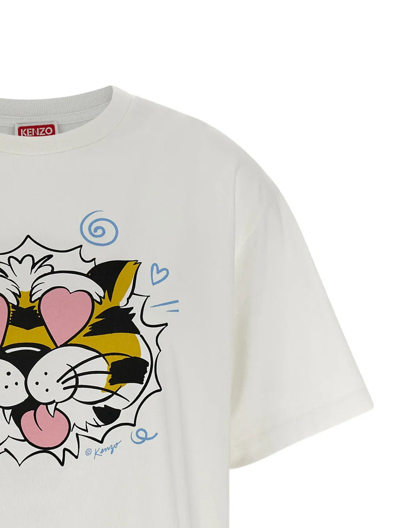 'Kenzo Wild Tiger' loose cotton t-shirt