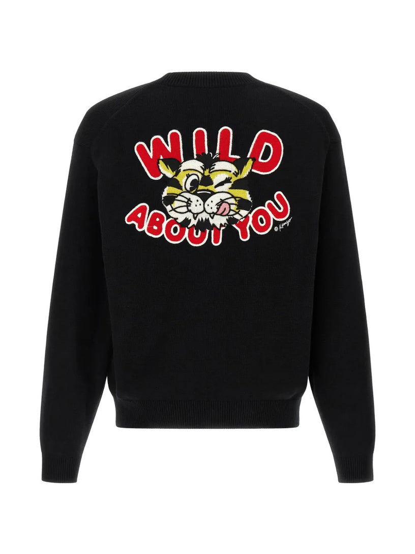 'Kenzo Wild Tiger' cardigan in wool cotton