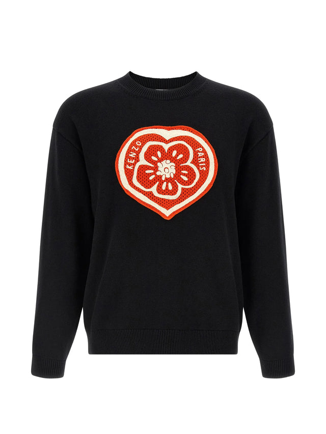 'Kenzo Boke Heart' sweater in absorbent cotton