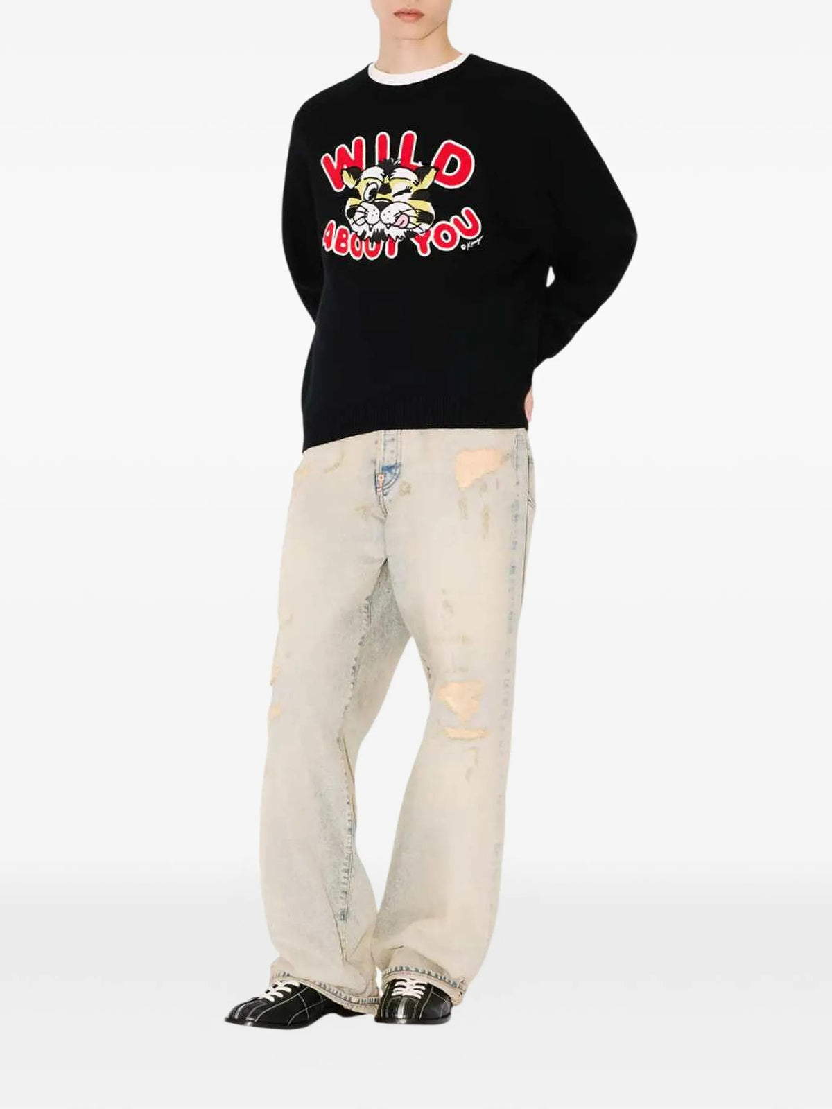 Kenzo Wild Tiger wool and cotton sweater