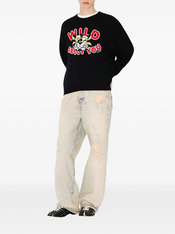 Kenzo Wild Tiger wool and cotton sweater