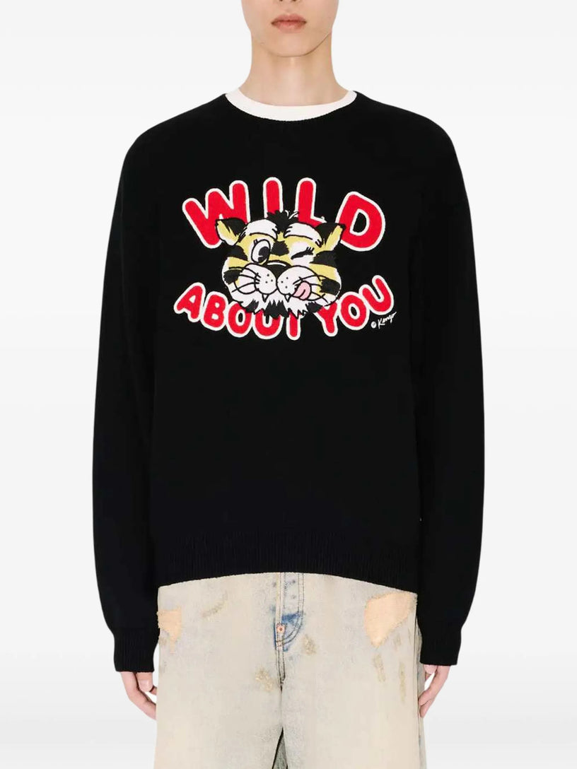 Kenzo Wild Tiger wool and cotton sweater