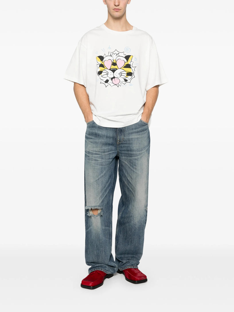 Oversized cotton t-shirt 'Kenzo Wild Tiger'
