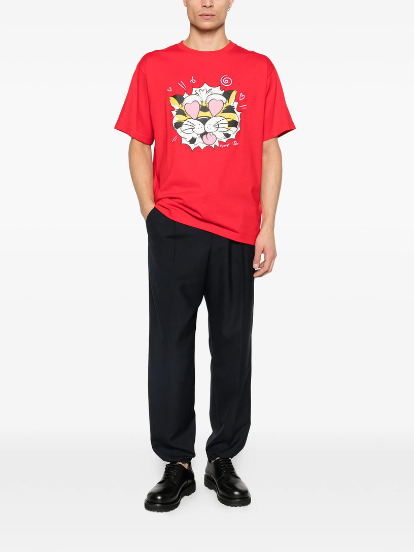 Oversized cotton t-shirt 'Kenzo Wild Tiger'