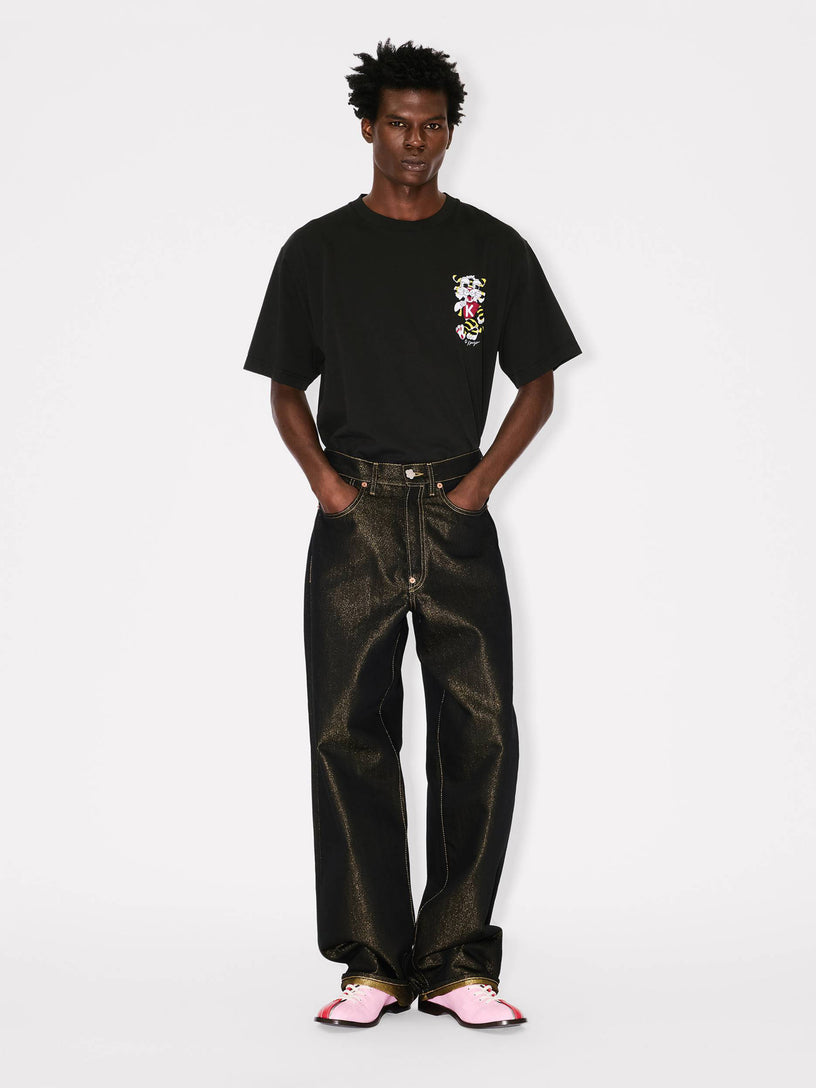 Oversized cotton t-shirt with 'Kenzo Wild Tiger' embroidery