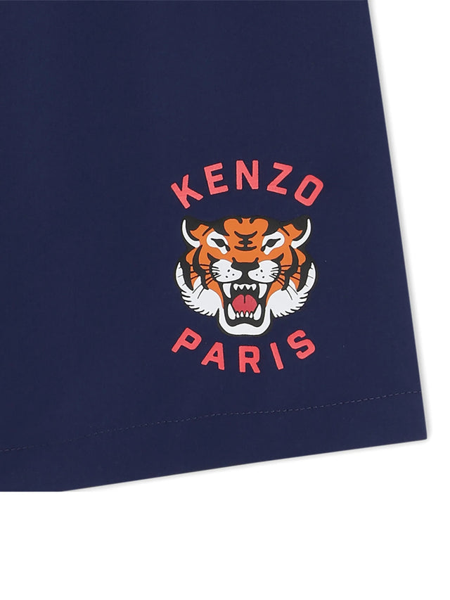 Logo-graphic swim shorts