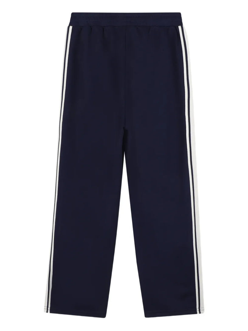 Tiger-motif side-stripe track pants