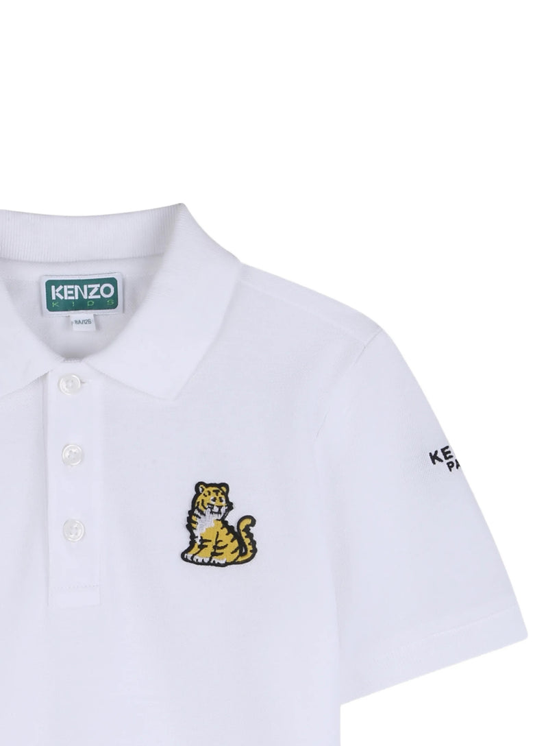 Polo shirt with patch