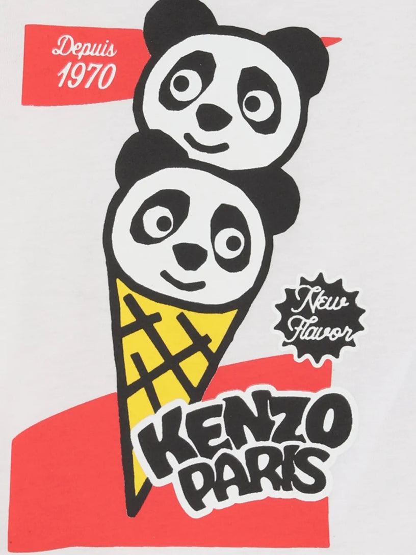 Panda-print T-shirt