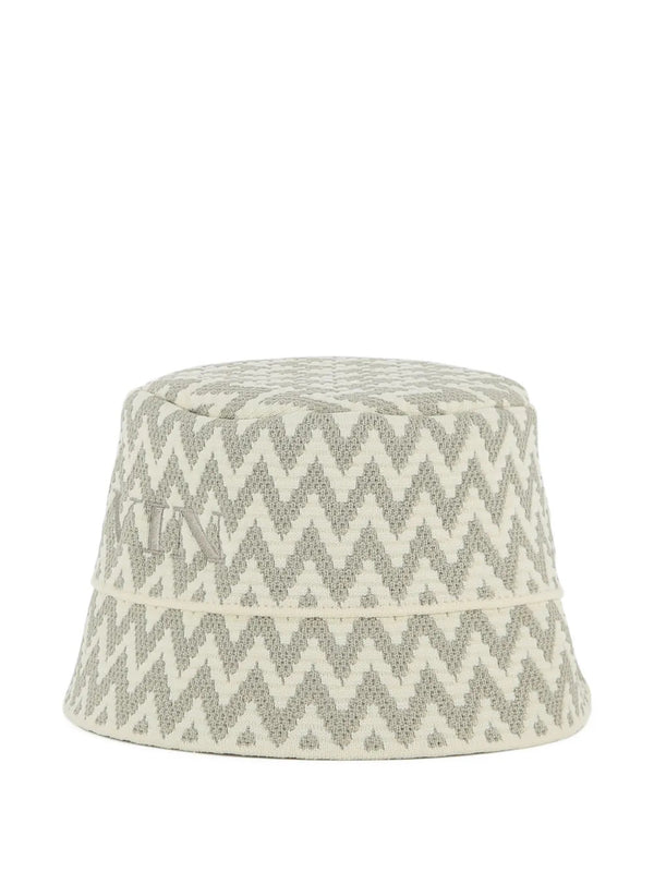 Jacquard bucket hat