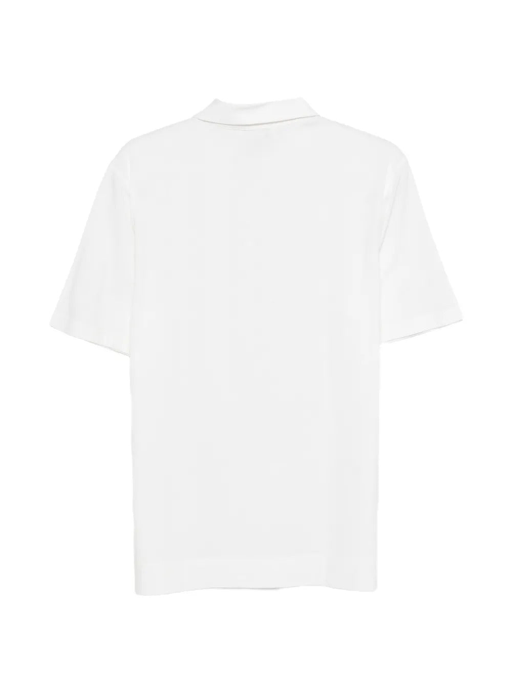 Cotton and silk blend polo shirt