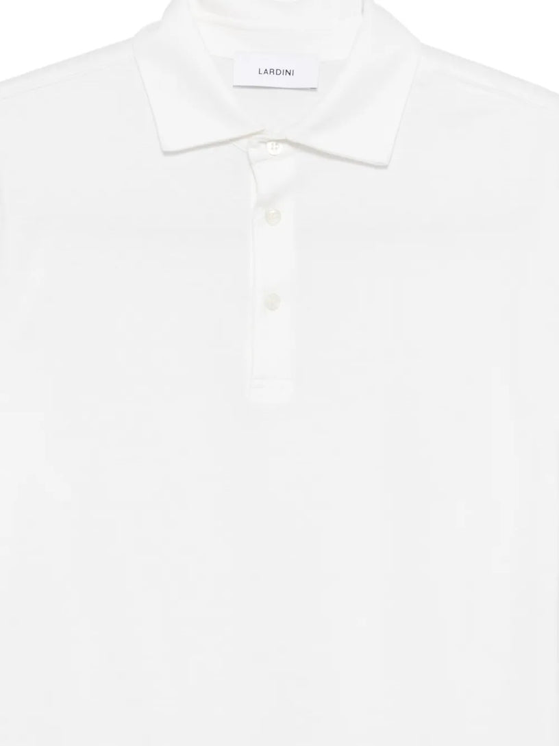 Cotton and silk blend polo shirt