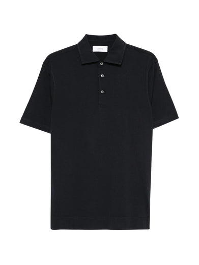 Cotton and silk blend polo shirt