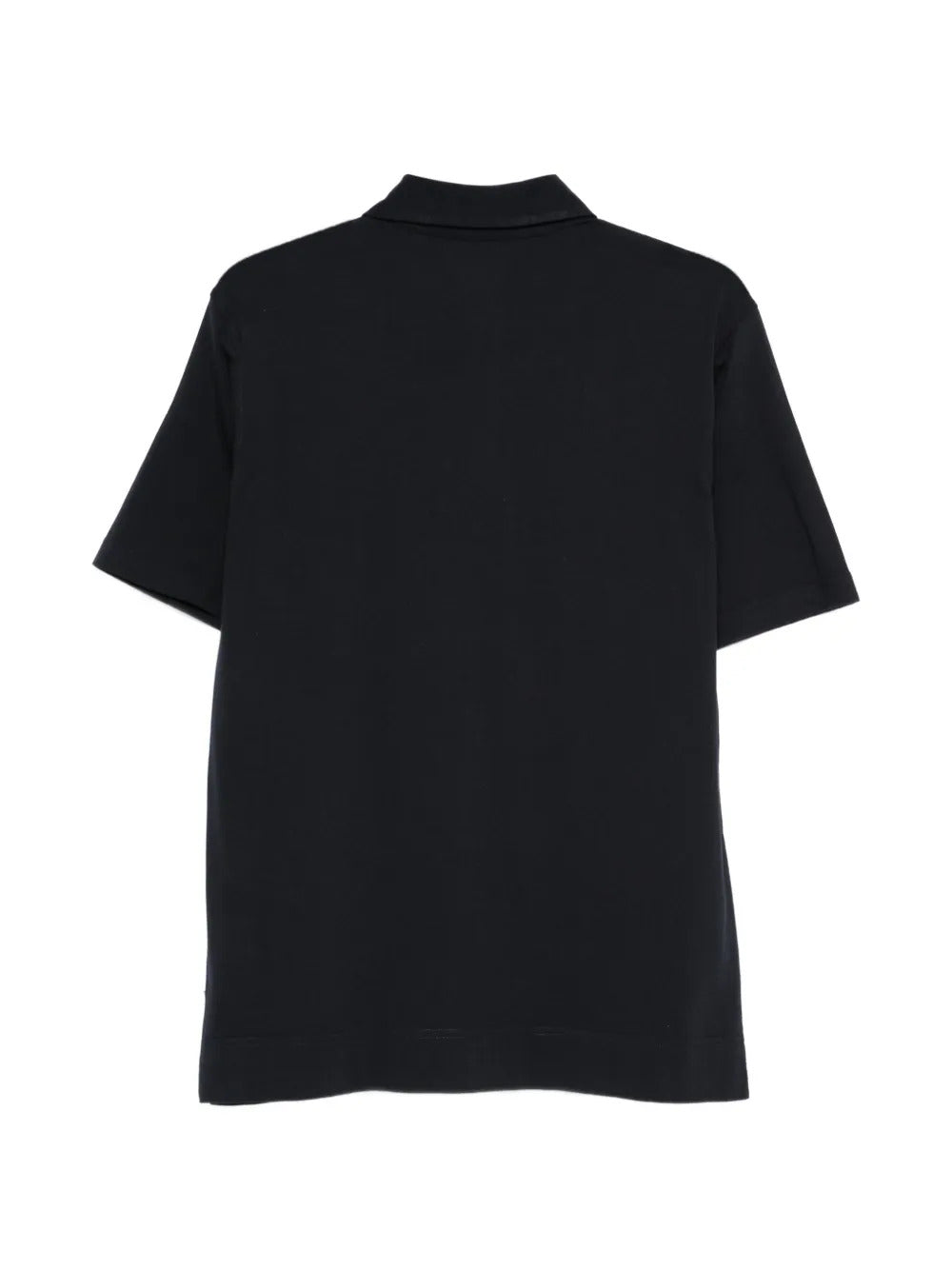 Cotton and silk blend polo shirt