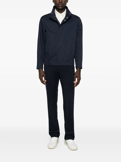 Jacket with zip and buttons