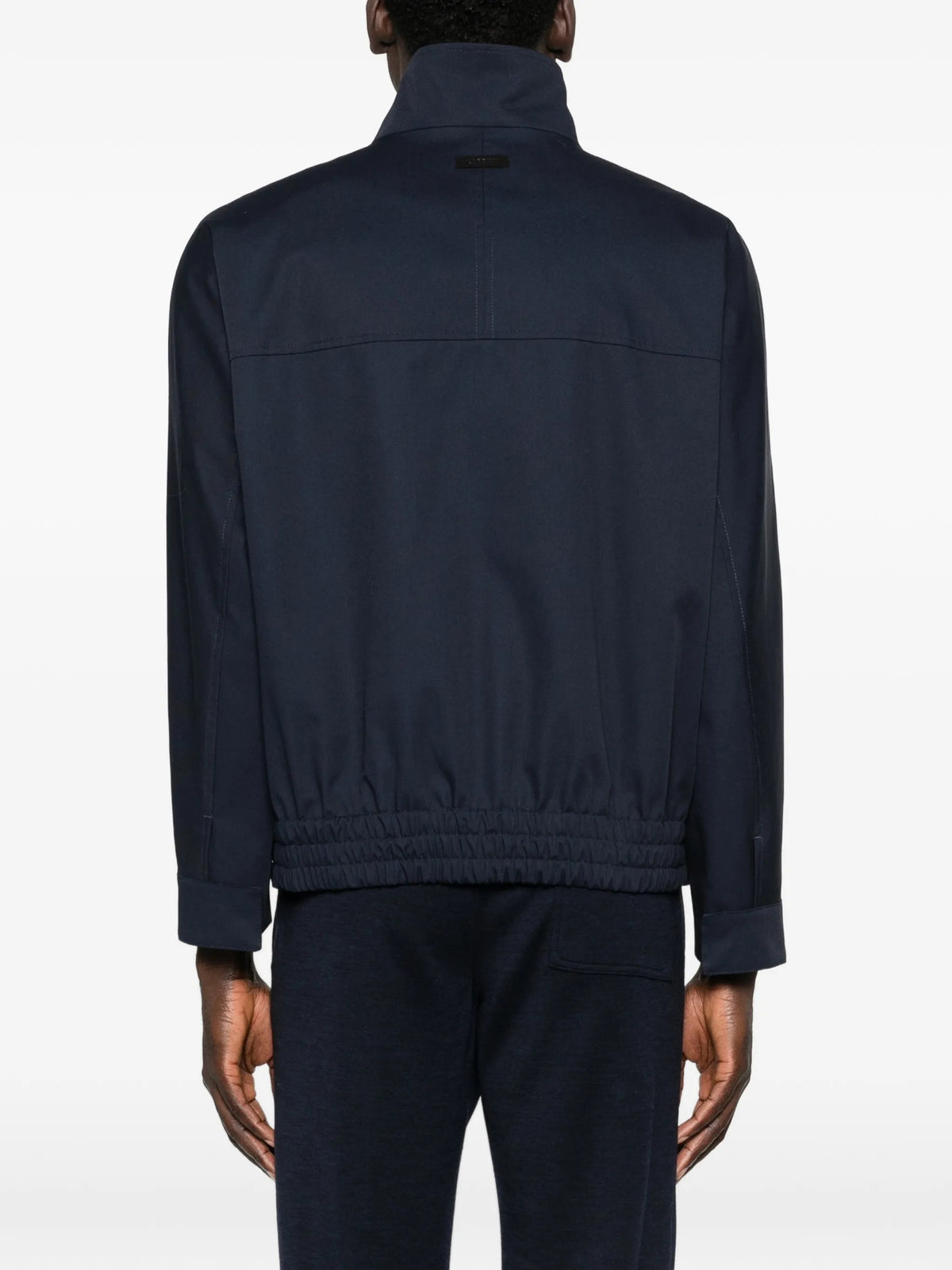 Jacket with zip and buttons