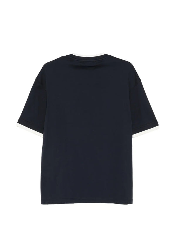 Contrasting-trim T-shirt