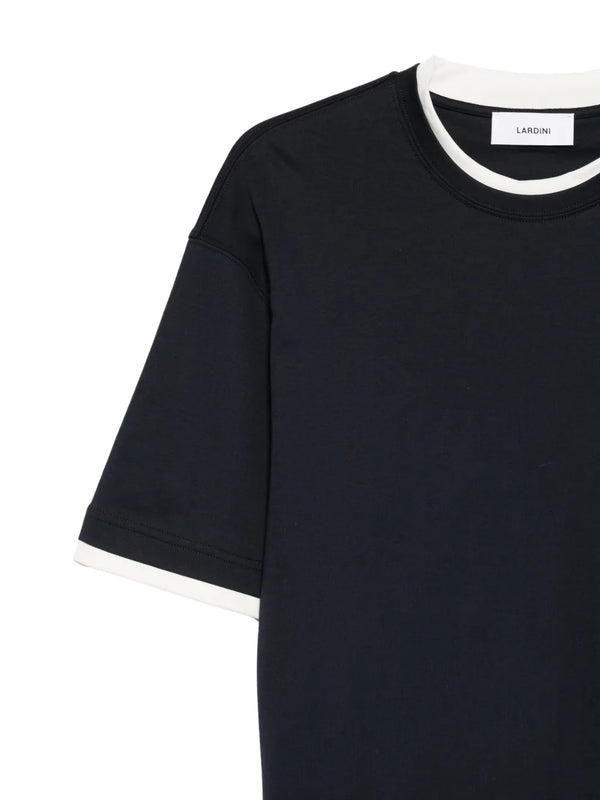 Contrasting-trim T-shirt