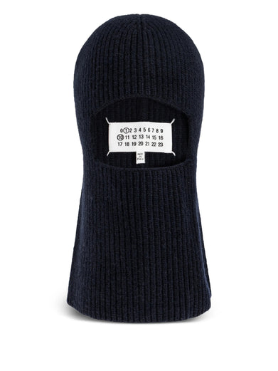 Ribbed-knit balaclava