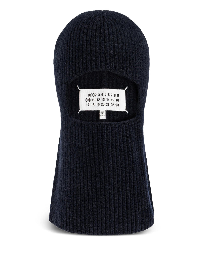 Ribbed-knit balaclava