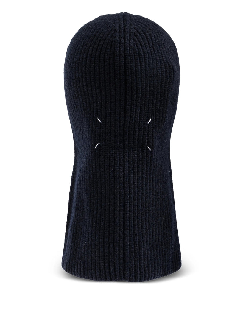 Ribbed-knit balaclava