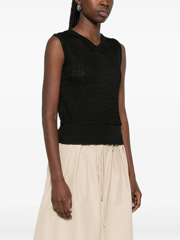 Polo-collar vest