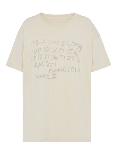 Numerical cotton T-shirt