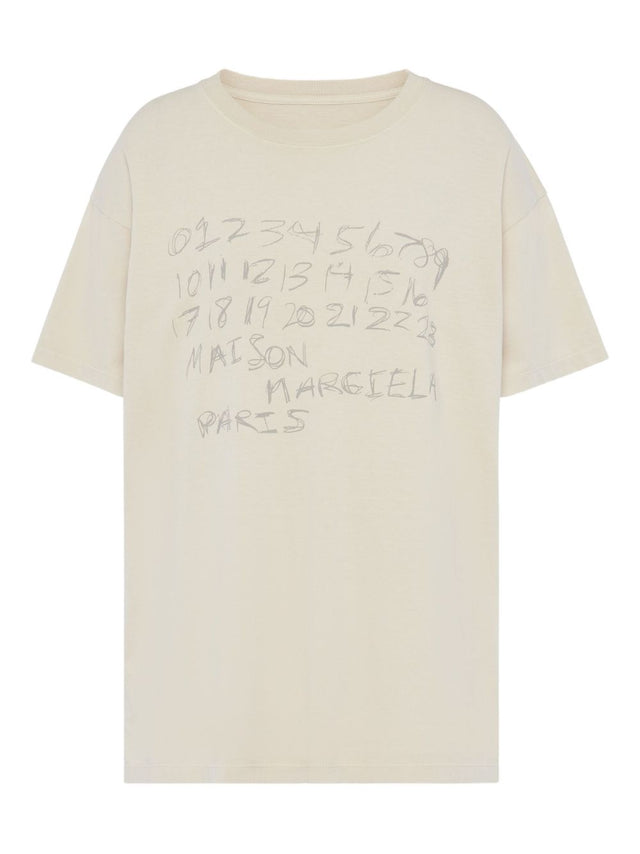 Numerical cotton T-shirt