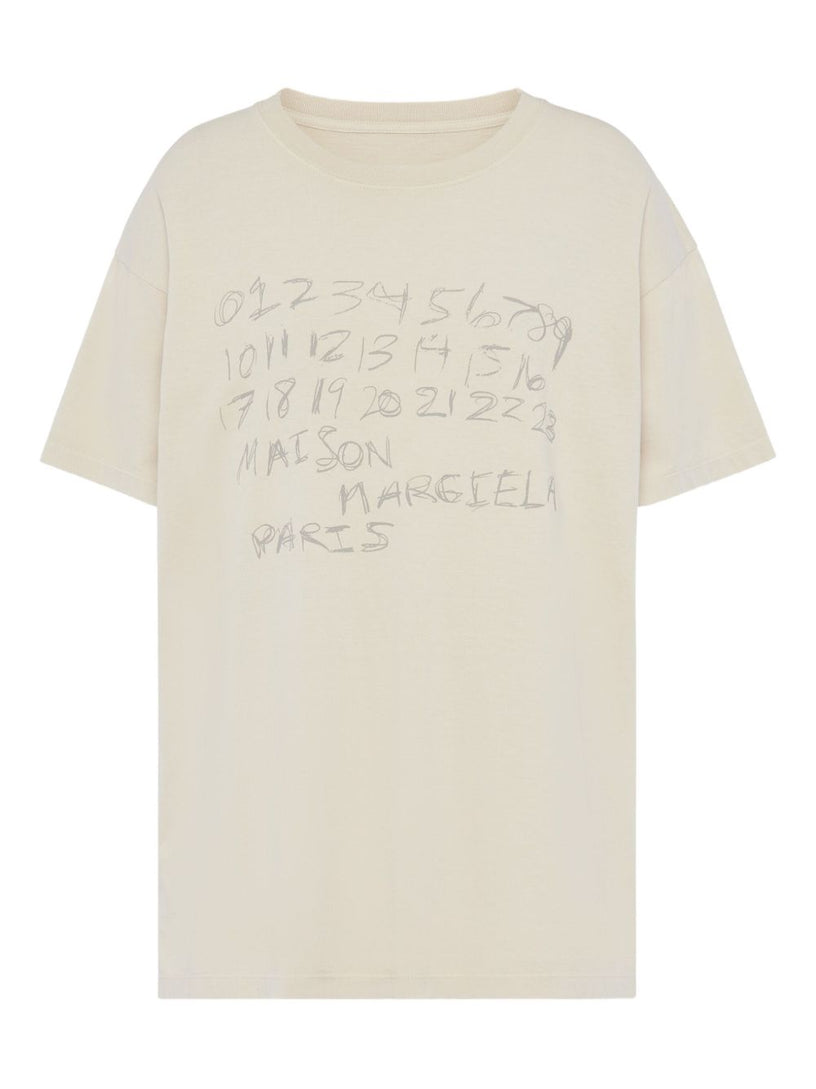Numerical cotton T-shirt